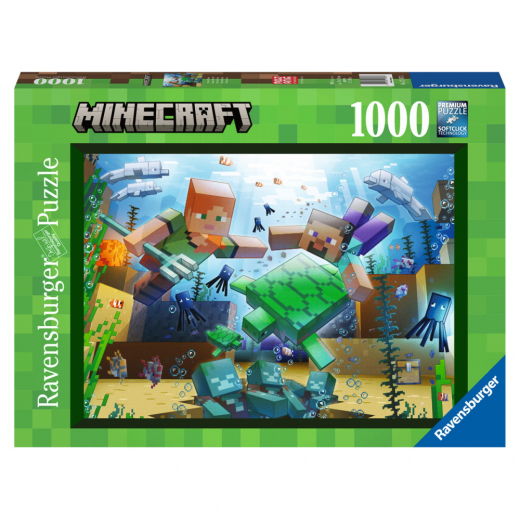 Ravensburger Minecraft Mosaic 1000 Palaa ryhmässä PALAPELIT / 1000 palaa @ Spelexperten (12000421)