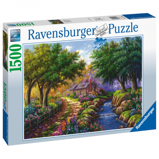 Ravensburger: Cottage By The River 1500 Palaa ryhmässä PALAPELIT / 1500 palaa @ Spelexperten (12000735)