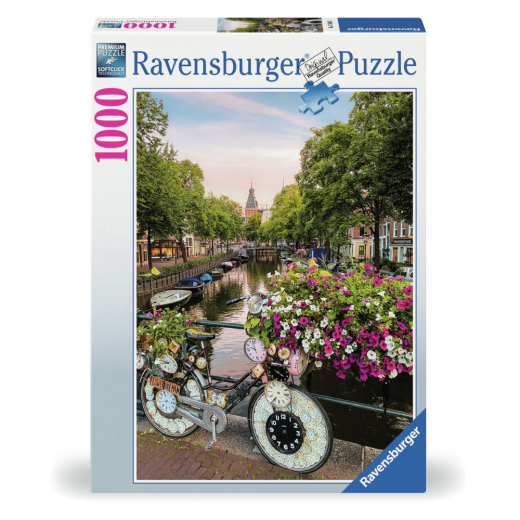 Ravensburger: Bicycle Amsterdam 1000 Palaa ryhmässä PALAPELIT / 1000 palaa @ Spelexperten (12000780)
