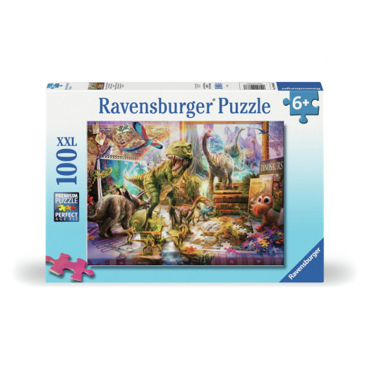 Ravensburger: Dino Toys Come To Life 100 XXL Palaa ryhmässä PALAPELIT / Lasten palapelit @ Spelexperten (12000863)