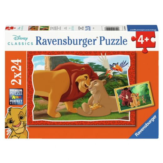 Ravensburger: The Lion King 2x24 Palaa ryhmässä PALAPELIT / Lasten palapelit @ Spelexperten (12001029)