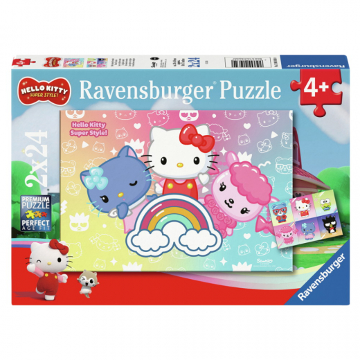 Ravensburger: Hello Kitty Super Style 2x24 Palaa ryhmässä PALAPELIT / Lasten palapelit @ Spelexperten (12001034)