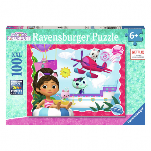 Ravensburger: Gabby's Dollhouse 100 XXL Palaa ryhmässä PALAPELIT / Lasten palapelit @ Spelexperten (12001053)