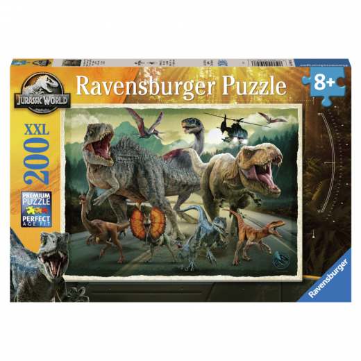 Ravensburger: Jurassic World 200 XXL Palaa ryhmässä PALAPELIT / Lasten palapelit @ Spelexperten (12001058)