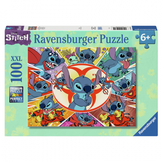 Ravensburger: Disney Stitch 100 XXL Palaa ryhmässä PALAPELIT / Lasten palapelit @ Spelexperten (12001071)