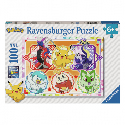 Ravensburger: Pokémon 100 XXL Palaa ryhmässä PALAPELIT / Lasten palapelit @ Spelexperten (12001075)