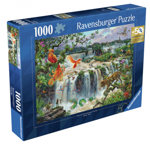 Ravensburger: Fantastic Waterfall of Iguazu 1000 Palaa ryhmässä PALAPELIT / 1000 palaa @ Spelexperten (12001090)