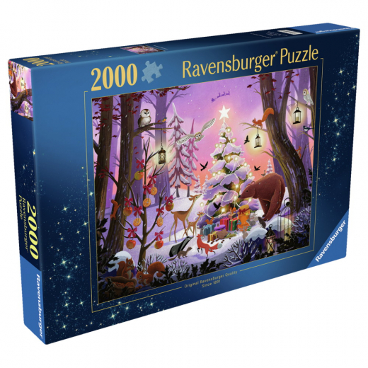 Ravensburger A Woodland Christmas 2000 Palaa ryhmässä PALAPELIT / 2000 palaa > @ Spelexperten (12001417)