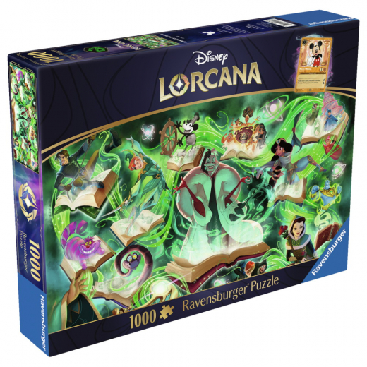 Ravensburger: Disney Lorcana - Glimmers of the Realm: Emerald 1000 Palaa ryhmässä PALAPELIT / 1000 palaa @ Spelexperten (12001623)