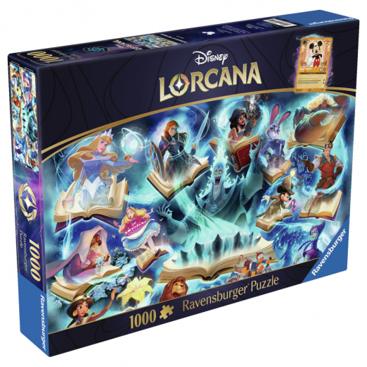 Ravensburger: Disney Lorcana - Glimmers of the Realm: Sapphire 1000 Palaa ryhmässä PALAPELIT / 1000 palaa @ Spelexperten (12001625)