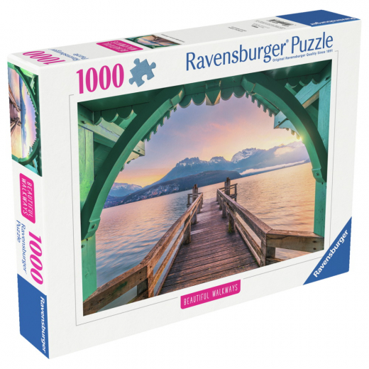Ravensburger: Footbridge at Lac d'Annecy 1000 Palaa ryhmässä PALAPELIT / 1000 palaa @ Spelexperten (12001762)