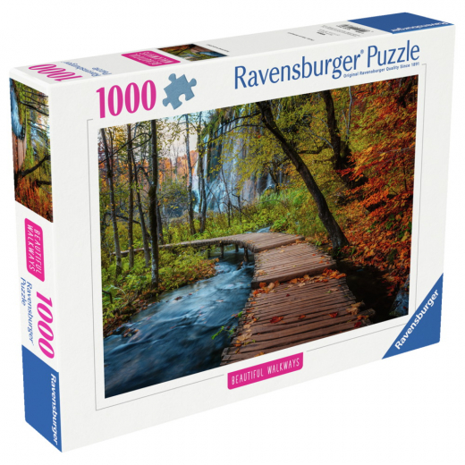 Ravensburger: Autumnal wood trail 1000 Palaa ryhmässä PALAPELIT / 1000 palaa @ Spelexperten (12001764)