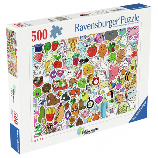 Ravensburger: Cute Kawaii Chaos 500 Palaa ryhmässä PALAPELIT / < 750 palaa @ Spelexperten (12001796)