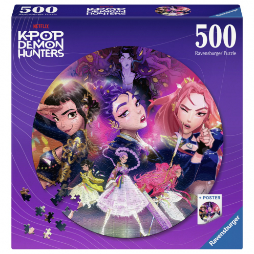 Ravensburger Puzzle: K-Pop Demon Hunters Circle 500 Pcs ryhmässä UUTUUDET @ Spelexperten (12002052)