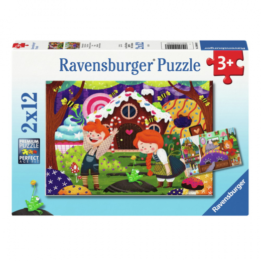 Ravensburger: Fairy Tales 2x12 Palaa ryhmässä PALAPELIT / Lasten palapelit @ Spelexperten (12004045)