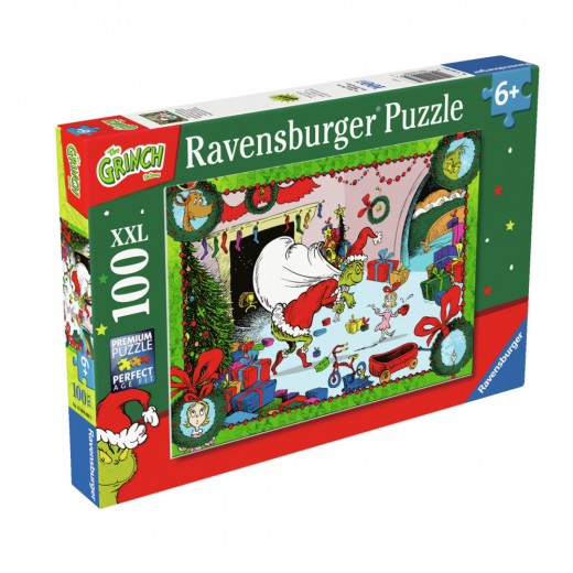 Ravensburger Pussel: Perfectly Grinchy 100 Bitar XXL ryhmässä PALAPELIT / < 750 palaa @ Spelexperten (12004068)