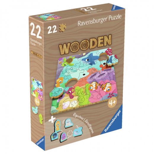 Ravensburger Wooden - Underwater 22 Palaa ryhmässä PALAPELIT / Puinen palapeli @ Spelexperten (12004081)