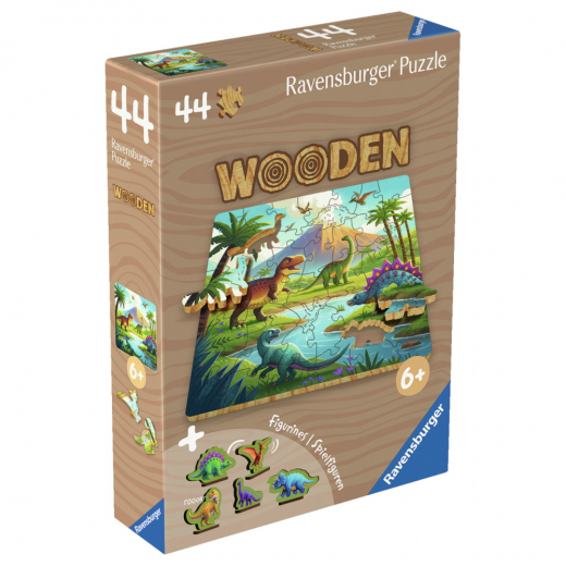 Ravensburger Wooden - Dinosaurus 44 Palaa ryhmässä PALAPELIT / Puinen palapeli @ Spelexperten (12004084)