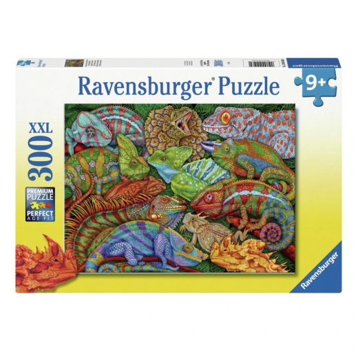 Ravensburger: Riveting Reptiles 300 XXL Palaa ryhmässä PALAPELIT / Lasten palapelit @ Spelexperten (12004103)