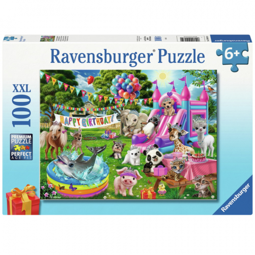 Ravensburger: Tiara Birthday Party 100 XXL Palaa ryhmässä PALAPELIT / Lasten palapelit @ Spelexperten (12004161)