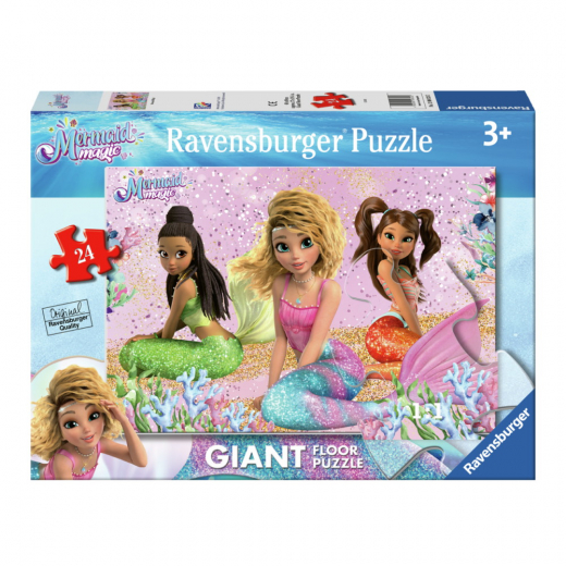 Ravensburger: Mermaid Magic Giant floor puzzle 24 Palaa ryhmässä UUTUUDET @ Spelexperten (12004323)