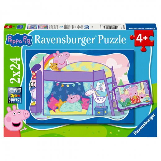 Ravensburger: Peppa Pig Good night, Peppa! 2x24 Palaa ryhmässä PALAPELIT / Lasten palapelit @ Spelexperten (12004336)