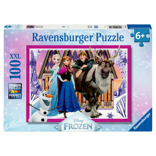 Ravensburger: Disney Frozen Magical Spirits 100 XXL Palaa ryhmässä PALAPELIT / Lasten palapelit @ Spelexperten (12004382)