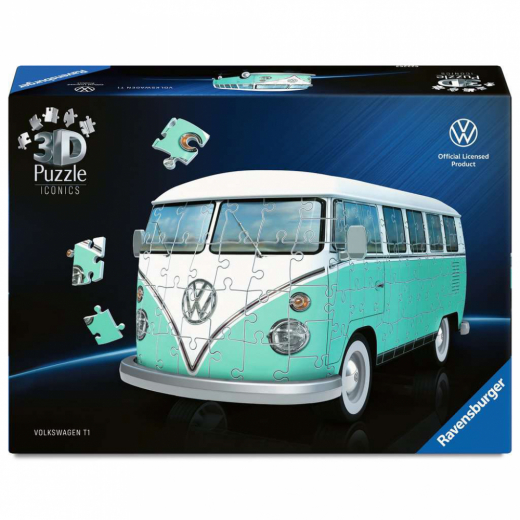 Ravensburger Iconics Volkswagen T1 3D 185 p ryhmässä PALAPELIT / 3D palapelit @ Spelexperten (12008035)