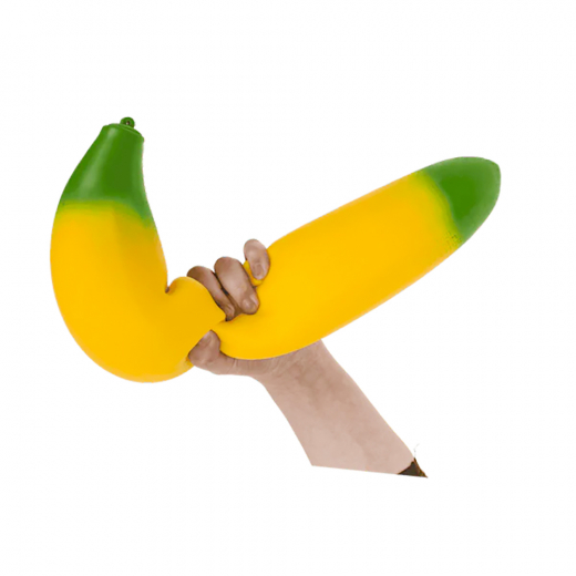 XL Squishy - Banana 40 cm ryhmässä LELUT / Fidgets @ Spelexperten (120821)