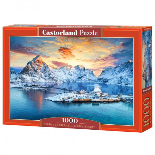 Castorland - Sunrise on Sakrisoy, Lofoten, Norway 1000 Palaa ryhmässä PALAPELIT / Castorland @ Spelexperten (124019)