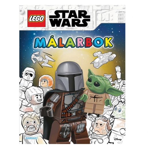 Coloring Book LEGO Star Wars ryhmässä LELUT / Luo & maalaa / Kirjoita ja piirrä / Värityskirjat @ Spelexperten (124325)