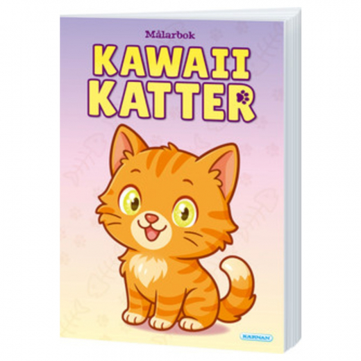 Värityskirja Kissat Kawaii ryhmässä LELUT / Luo & maalaa / Kirjoita ja piirrä / Värityskirjat @ Spelexperten (124329)