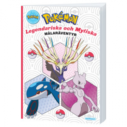 Pokémon Värityskirja Legendaariset ja myyttiset ryhmässä LELUT / Luo & maalaa / Kirjoita ja piirrä / Värityskirjat @ Spelexperten (124341)