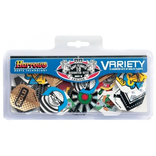 Harrows Variety Flights 10 pcs ryhmässä PÖYTÄPELIT / Darts / Tikka tarvikkeet @ Spelexperten (125-9999)