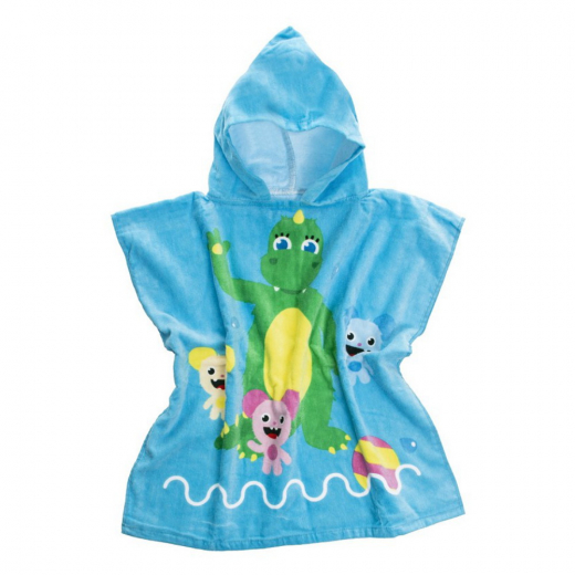 Teddykompaniet - Bolibompa – Lohikäärme, kylpyponcho ryhmässä LELUT / Lasten & vauvojen / Kylpeä @ Spelexperten (12627)