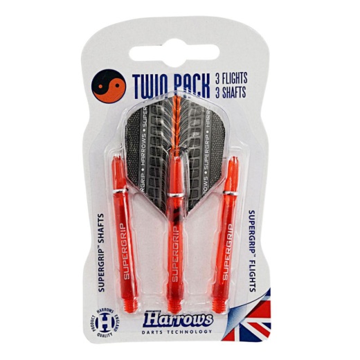 Harrows Twin Pack Flights & Shafts Orange ryhmässä PÖYTÄPELIT / Darts / Tikka tarvikkeet @ Spelexperten (127-1020-1)