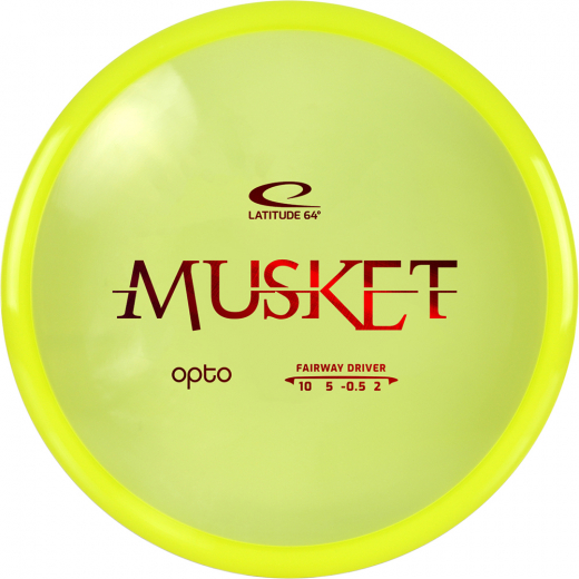 Latitude 64° Opto Musket Yellow ryhmässä ULKOPELIT / Disc Golf & frisbee @ Spelexperten (12868)