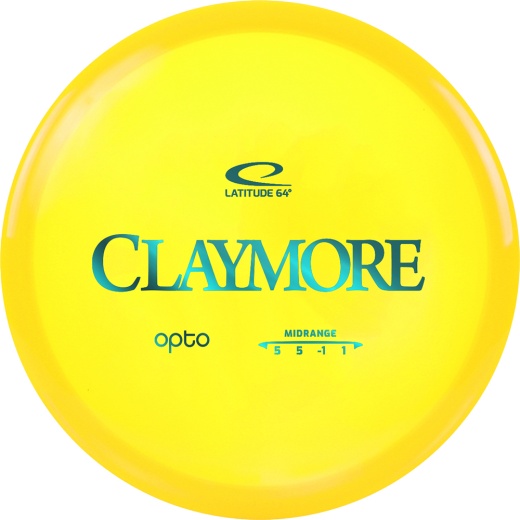 Latitude 64° Opto Claymore Yellow ryhmässä ULKOPELIT / Disc Golf & frisbee @ Spelexperten (12904)