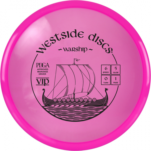 Westside Discs VIP Warship Pink ryhmässä ULKOPELIT / Disc Golf & frisbee @ Spelexperten (13787)