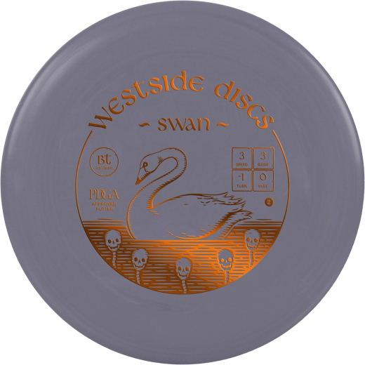 Westside Discs BT Medium Swan 2 Grey ryhmässä ULKOPELIT / Disc Golf & frisbee @ Spelexperten (13823)