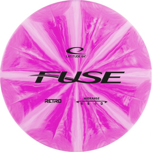 Latitude 64° Retro Burst Fuse Pink/White ryhmässä ULKOPELIT / Disc Golf & frisbee @ Spelexperten (14341)