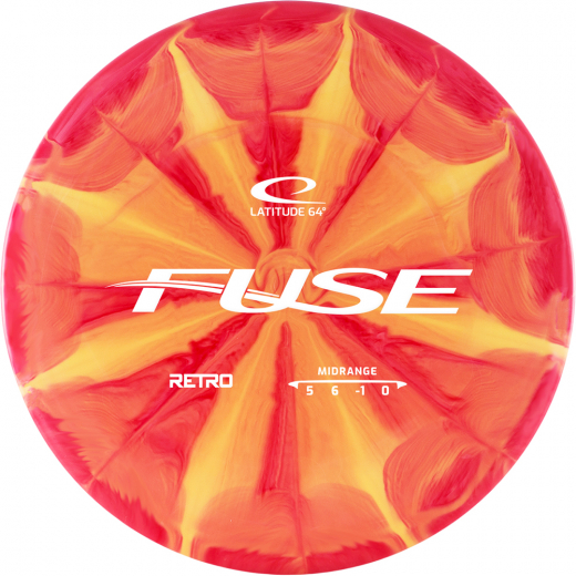 Latitude 64° Retro Burst Fuse Yellow/Red ryhmässä ULKOPELIT / Disc Golf & frisbee @ Spelexperten (14343)