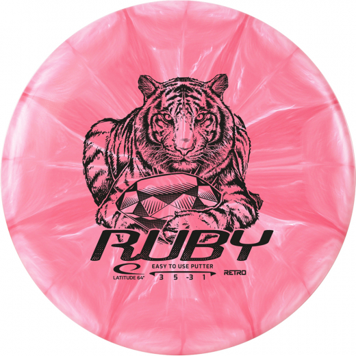 Latitude 64° Retro Burst Ruby Pink/White ryhmässä ULKOPELIT / Disc Golf & frisbee @ Spelexperten (14347)
