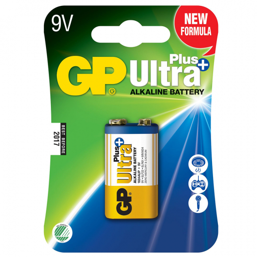 GP Ultra Plus 9V-batteri, 6LR61, 1-pc ryhmässä  @ Spelexperten (151125)