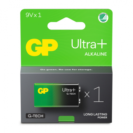 GP Ultra+ 9V-batteri, 6LR61, 1-pc ryhmässä LELUT / Akut & laturit @ Spelexperten (151419)