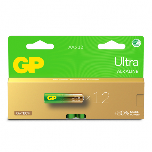 GP Ultra Alkaline AA-battery, 15AU/LR6, 12-pc ryhmässä LELUT / Akut & laturit @ Spelexperten (151427)