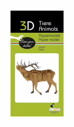 3D paper puzzle, Deer ryhmässä PALAPELIT / Mallirakennus @ Spelexperten (158111)