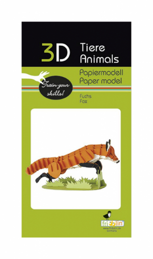 3D paper puzzle, Fox ryhmässä PALAPELIT / Mallirakennus @ Spelexperten (158124)