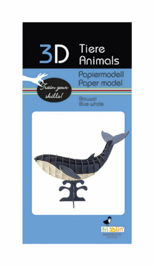 3D paper puzzle, Blue Whale ryhmässä PALAPELIT / Mallirakennus @ Spelexperten (158125)