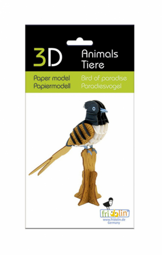 3D paper puzzle, Bird of Paradise ryhmässä PALAPELIT / Mallirakennus @ Spelexperten (158130)